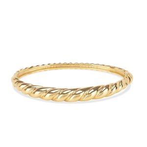Mejuri Gold Vermeil Croissant Dome Bracelet